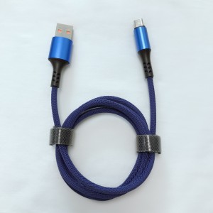 Rychle se nabíjecí datový kabel Micro to USB 2.0 s kulatým opletením pro micro USB, typ C, nabíjení blesku iPhone a synchronizace