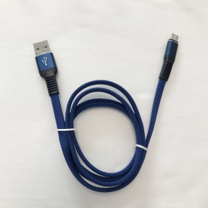 Opletené rychlé hliníkové pouzdro s plochým hliníkovým krytem Flexibilní ohýbání Datový kabel USB zdarma pro micro USB, typ C, nabíjení a synchronizace blesku iPhone