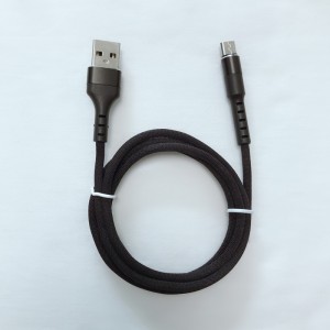 Rychlé nabíjení kulatého hliníkového pouzdra Opletené ohýbání datového kabelu USB pro micro USB, typ C, nabíjení a synchronizace blesku iPhone