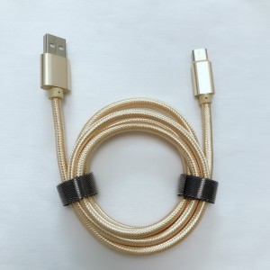 Dobrá cena Pletené rychlé nabíjení kulaté hliníkové pouzdro Datový kabel USB pro micro USB, typ C, blesk a synchronizace s bleskem iPhone